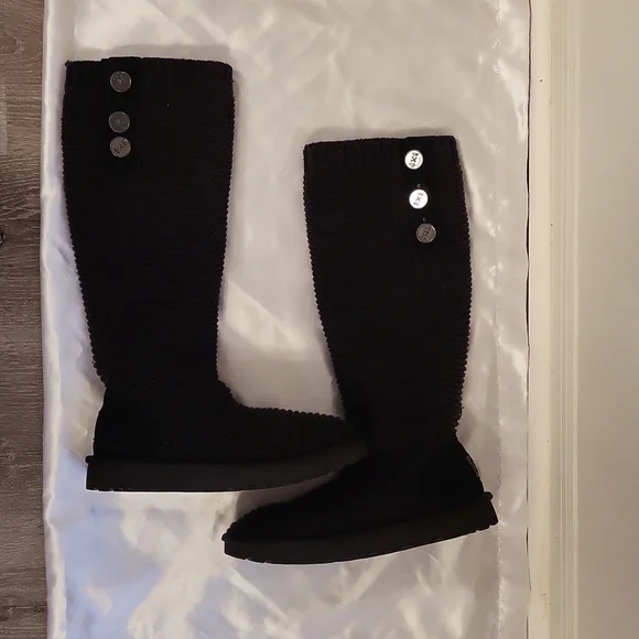 UGG Cardi Boots Knit Tall sz7 - Picture 4 of 13